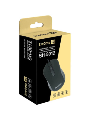 ���� ExeGate Professional Standard SH-8012 (USB, ����������, 1000dpi, 3D, 3 ������ � ������ ���������, ����� ������ 1,35�, ������, Color Box) EX298192RUS