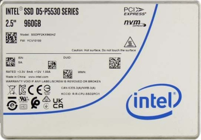 SSD ������� ���� PCIE 960GB TLC D5-P5530 SSDPF2KX960HZN1 INTEL