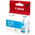 �������� Canon CLI-521C ������� (cyan) (2934B004/2934B005)