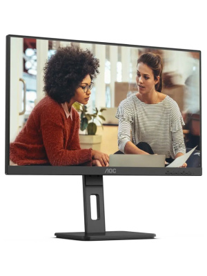 ������� AOC 27E3QAF 27" 1920�1080 WLED, 16:9, IPS, 300 cd/m2, 1000:1, 20�:1, 4 ms, 178�/178�, VGA, HDMI, DP, 100 Hz, Speakers, Tilt, Height, Swivel, Pivot, Internal, VESA, Black, 3y