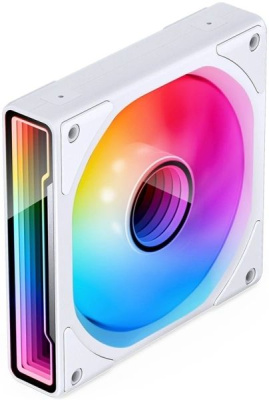 ����� ��� �������/ Case Cooler JONSBO ZK-120WR Reverse (123x120x28mm, 4-pin PWM, ARGB, 47.71CFM, 30.7dBA, 1800RPM, White, 3pcs)