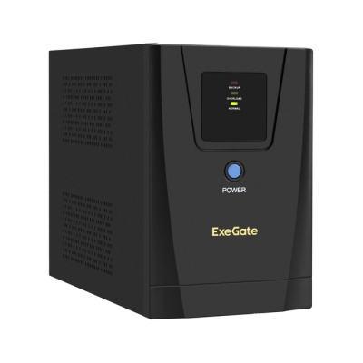 ��� ExeGate SpecialPro UNB-1200.LED.AVR.2SH.3C13  1200VA/750W, LED, AVR, 2*Schuko+3*C13, �����.������, ������������� ������, Black