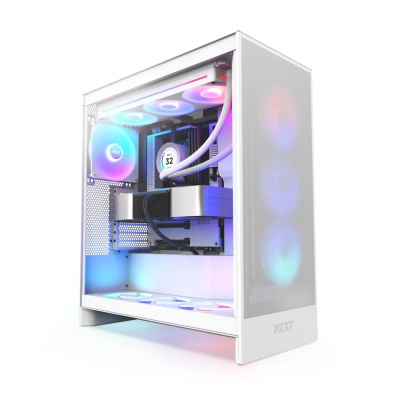 ������ NZXT H7 Flow RGB Window Mini-ITX, Micro-ATX, ATX White (CM-H72FW-R1)