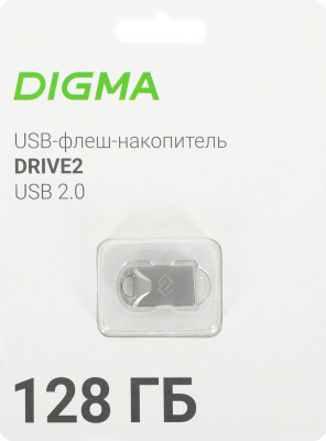 ���� ���� Digma 128Gb DRIVE2 DGFUM128A20SR USB2.0 �����������