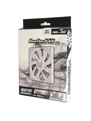 ����� ��� ������� Scythe Kaze Flex II 120 Slim White (120x120x15mm, 4-pin PWM, 48CFM, 27.8dBA, 1800RPM, White)