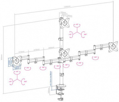 ��������� ARM Media LCD-T16 ������ ��� ��������� 15"-32" ���������� ������� � ������ max 40 ��