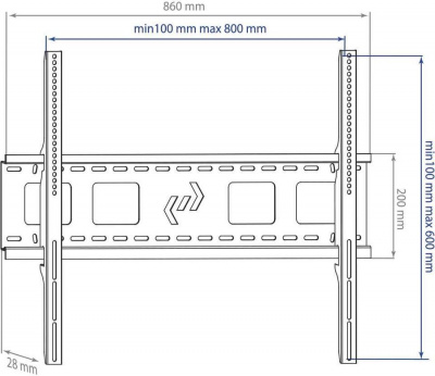 ��������� ��� ���������� Kromax STAR-1 ������ 32"-90" ����.81�� ��������� �������������