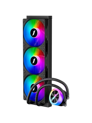 ������� �������� ���������� 1STPLAYER TS1 360 Black / 3x120mm, ARGB, 300W TDP / TS1-360-BK