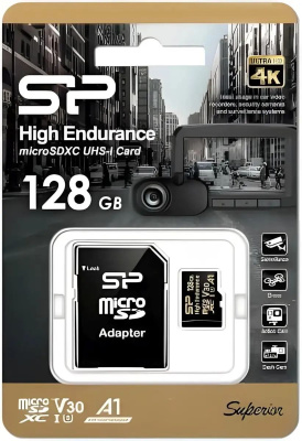 ���� ����� microSDXC 128GB Silicon Power SP128GBSTXDV3V1HSP Elite + adapter