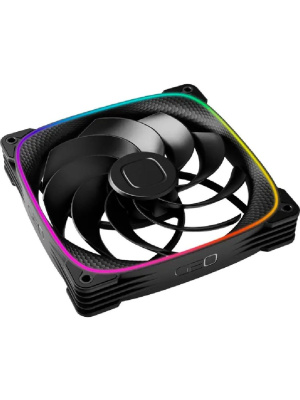 �������� ������������ (3 ��.) Geometric Future Squama 2503RB-14 Reverse Black / 140mm, PWM, 2100 RPM, 71.80 CFM, 34.0 dBA, 5V ARGB / 1F2503R314000