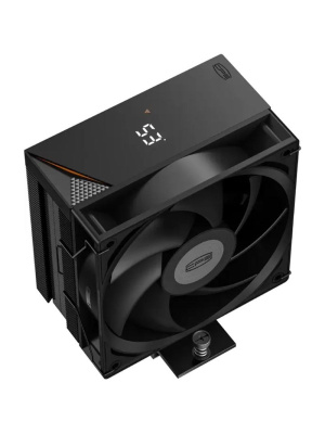 ����� ��� ���������� PCCooler RT400 Digital BK (230W, 4-pin PWM, LED temp., 152mm, Al/Cu, 4x6mm, 1x120mm, 73.32CFM, 34.9dBA, 2200RPM, S: 1851, 1700, 1200, 115X, AM5, AM4, black)