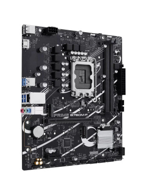 ����������� ����� ASUS PRIME B760M-F, LGA1700, B760, 2*DDR5, 4*SATA, 2*M.2, 4*USB 3.2, 2*USB 2.0, 1*PCIx16, 1*PCIx1, HDMI+DP, mATX; 90MB1IK0-M0EAY0