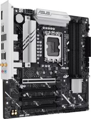 ����������� ����� ASUS B860M MAX GAMING AX, Socket LGA1851, B860, mATX, Ret 90MB1JZ0-M0EAY0