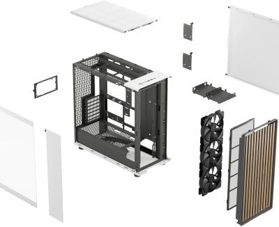 ������ �� Fractal Design North XL RC Chalk White TG Clear, Midi-Tower, ��� �� (FD-C-NOR1X-06)