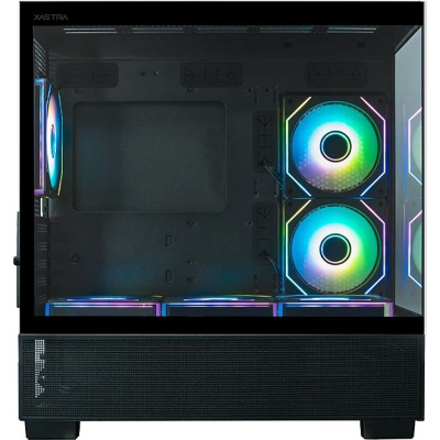 ������ XASTRA Q500M 6ARGB-C10-UC Black mATX/Aquarium/Screewless/ 6x120mm ARGB PWM FM fans/Argb+PWM HUB 10port/ Type-C/ Q500M-6FM12A-C10-UC