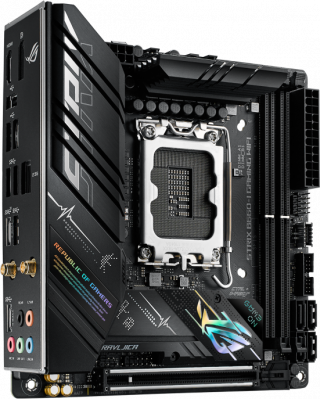   ASUS ROG STRIX B660-I GAMING WIFI Socket 1700, Intel B660, 2xDDR5, PCI-E 5.0, 2500 /, Wi-Fi, Bluetooth, 3xUSB 3.2 Gen1, USB 3.2 Gen1 Type-C, USB 3.2 Gen2x2 Type-C, HDMI, DisplayPort, , Mini-ITX