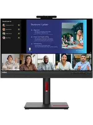������� 23,8" Lenovo ThinkVision T24v-30, FHD, IPS, HDMI, DP, VGA, Cam, 4xUSB 3.2, USB 2.0, ������ 63D8MAT3EU