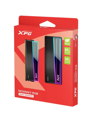 ����������� ������ ADATA NOVAKEY RGB DDR5 DIMM 32GB 6000MHz 2*16GB 30-40-40 1.4V BLACK DUAL COLOR BOX