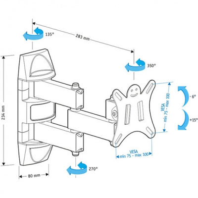 ��������� HOLDER LCDS-5039 ��� LCD ���������� 10"-26", ��������
