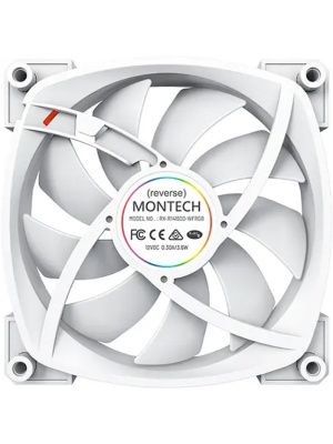���������� Montech RX140 PWM Reverse White / 140mm, 4pin PWM, 3pin ARGB, 600-1600RPM, 90.5CFM, 27.9dBA, Rifle bearing / RX140W