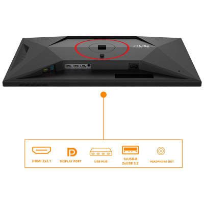 ������� 27" AOC Q27G4SRU IPS, 2560x1440, 320Hz, 0.5 ms, Black