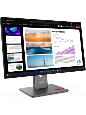 ������� Lenovo ThinkVision P24Q-40 23.8" 16:9 QHD (2560x1440) IPS, 120Hz, 300N, 1xHDMI 2.1 TMDS, 1xDP 1.4 (HBR2), 1xDP 1.4 Out, 1xUSB-B (USB 5Gbps), 3xUSB-A (USB 5Gbps), 1xUSB-C (USB 5Gbps, 15W PD), LTPS, 1Y