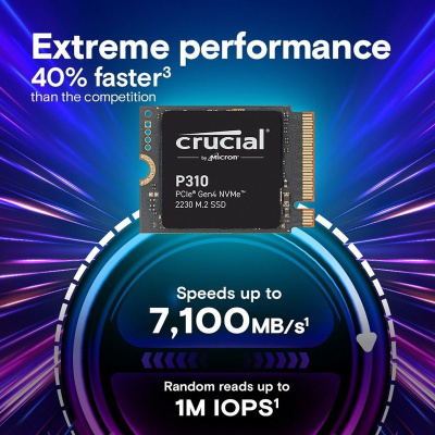 ������������� ���������� SSD Crucial P310 1TB PCIe Gen4 NVMe 2230 M.2 SSD CT1000P310SSD2