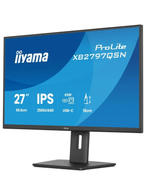 ������� Iiyama 27" ProLite XB2797QSN-B1 ������ IPS LED 1ms 16:9 HDMI M/M ������� HAS Piv 1000:1 350cd 178��/178�� 2560x1440 75Hz DP Quad 2K (1440p) USB 5.8��