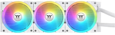 ������� �������� ���������� Thermaltake MAGFloe 360 Ultra Snow ARGB Soc-AM5/AM4/1200/1700/1851 ����� 4-pin 30.6dB Al+Cu LCD Ret (CL-W433-PL12SW-A)