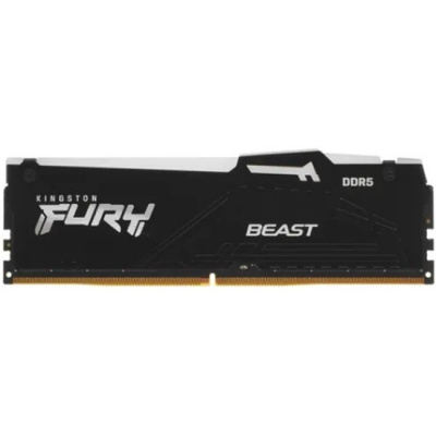����������� ������ Kingston DDR5 32Gb 5200MHz pc-41600 Fury Beast RGB Black CL40 (KF552C40BBA-32)