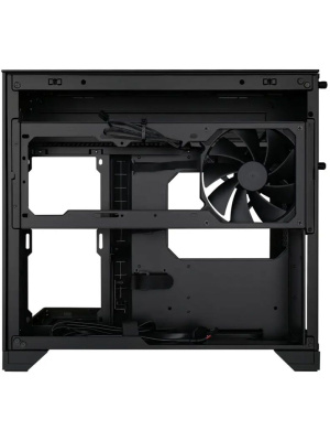 ������ Lian Li O11 Vision-M Digital / Black / 9.2" LCD screen / 1 x 140mm PWM Fan / Mini-Tower, TG / G99.O11VMDX.R0