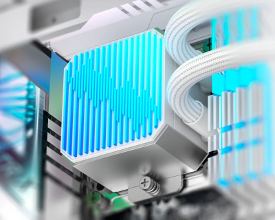 ������� �������� ���������� ID-Cooling DX240 Max Soc-AM5/AM4/1200/1700/1851 ����� 4-pin 300W Ret (DX240 MAX WHITE)