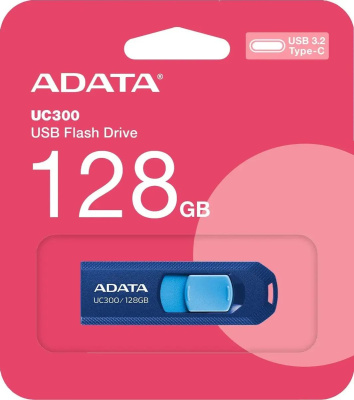 ���� ���� A-Data 128GB Type-C UC300 ACHO-UC300-128G-RNB/BU USB3.2 �����/�������
