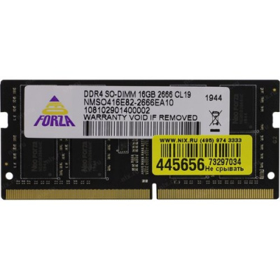 ������ ��� �������� Neo Forza SO-DIMM DDR4 DIMM 16 �� PC4-21300 (DDR4 2666 ���) (NMSO416E82-2666EA10)
