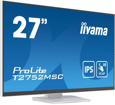 ������� Iiyama 27" ProLite T2752MSC-W1 ����� IPS LED