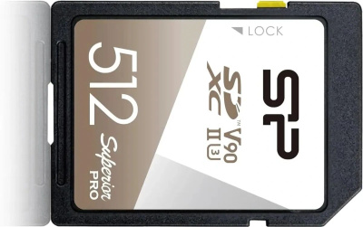 ���� ����� SDXC 512GB Silicon Power SP512GBSDXJA2V10 Superior Pro w/o adapter