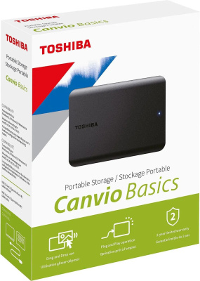 ������� ���� ������� 2TB Toshiba External Hard Drive Canvio Basics Excl (+�����) (HDTB520MK3AA)