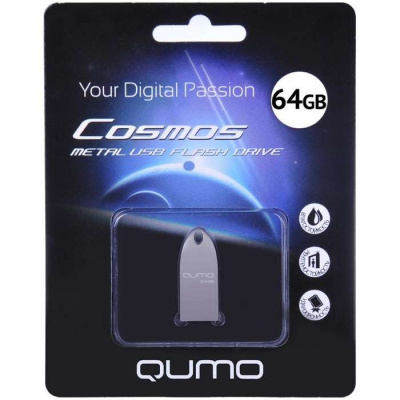  64Gb Qumo Cosmos , USB 2.0,  (QM64GUD-Cos-s)