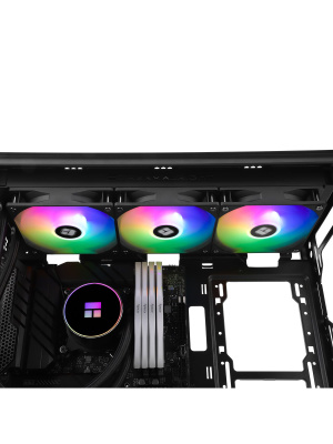 ������� �������� ���������� Thermalright Frozen Magic 360 V2 ARGB Soc-AM5/AM4/1200/1700/1851 ������ 4-pin 25.6dB Al Ret (F-MAGIC-360-BL-ARGB-V2)