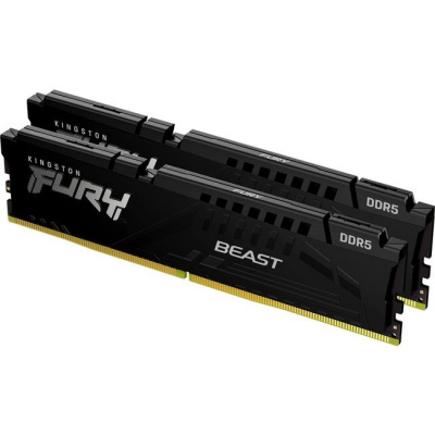 ����������� ������ 16Gb Kingston FURY Beast Black CL40 (KF552C40BBK2-16) DDR5, DIMM, PC41600, 5200Mhz, CL40 (Kit of 2) (retail)