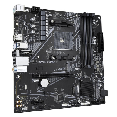 ����������� ����� Gigabyte B550M K WF6E, B550, AM5, ATX, ret