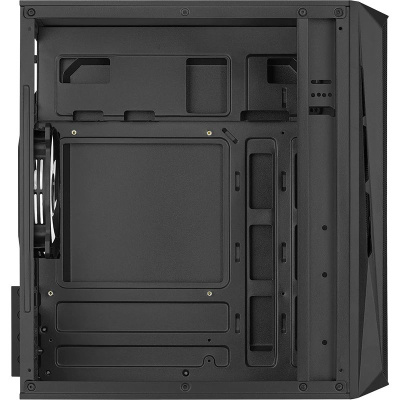 ������ MiniTower FORMULA (AEROCOOL) CS-107  black (mATX, ��� ��, USB2.0+USB3.2) (CS-107 BLACK)