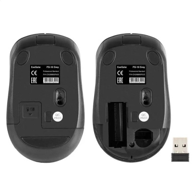 Exegate EX298895RUS ������������ ���� ExeGate Professional Standard FG-10 Grey (���������� 2,4 ���, USB, ����������, 1200dpi, 4D, 4 ������ � ������ ���������, ������, ����� �������, RTL)