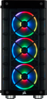  Corsair iCUE 465X RGB Black, ATX, mATX, Mini-ITX, Midi-Tower,  ,  , , 2xUSB 3.0, Audio (CC-9011188-WW)