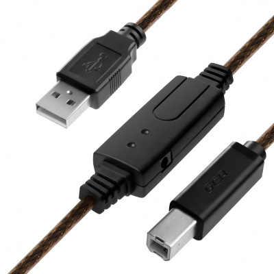  Greenconnect USB 2.0 A (M) - B (M), 7.5 (GCR-UPC3M1-BD2S-7.5m)