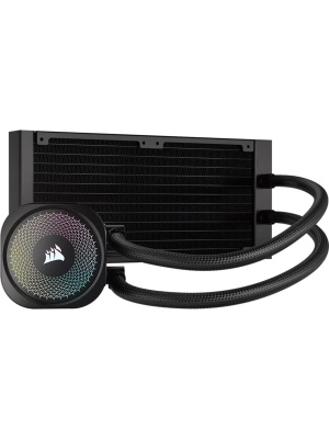������� ����������� ���������� Corsair NAUTILUS 240 ARGB (240mm, Black, ARGB/ Fans: 2x120mm, 74.37CFM, 34dBA, 2100RPM/ S: 1851, 1700, AM5, AM4)