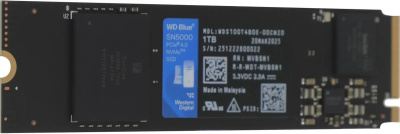 ������������� ���������� SSD Western Digital M.2 2280 1TB Blue WDS100T4B0E PCIe Gen4 x4, NVMe