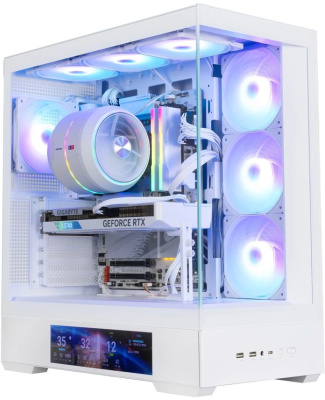 ������ ��� �� Zalman P40 DS White ATX Mid Tower PC Case, 120mm ARGB Fanx4
