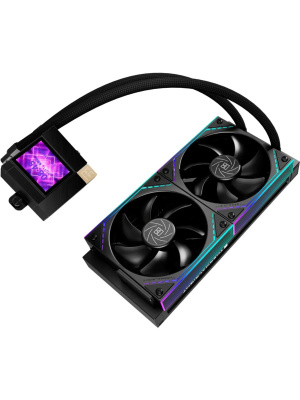 ��� Thermalright Core Matrix 240 Vision (240mm, LED, Black, ARGB/ Fans: 2x120mm, 68.9CFM, 28.2dBA, 2000RPM/ Pump height 64.4mm, Rad thickness 27mm/ S: 1700, 1200, 1851, 115X, AM5, AM4)