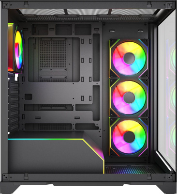 ������ �� HSPD F550-TGBK-ARGB, Midi-Tower, ��� ��, Black